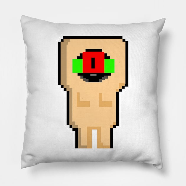 SCP-173 Pixel Pillow by Maxalate