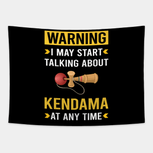 Warning Kendama Tapestry