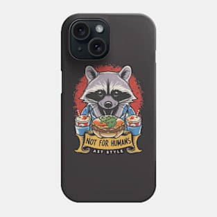 Raccoon Fast Food Phone Case