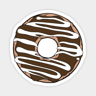 Chocolate Donut, Doughnut, Icing, Frosting, Glaze Magnet