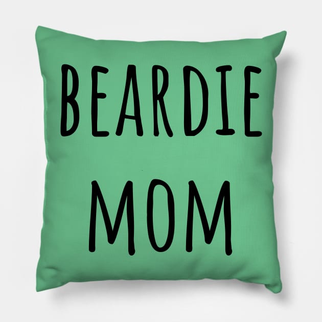 Beardie Mom Pillow by Sloth Station