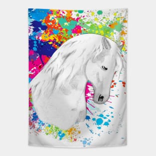 Horse Lovers Majestic White Horse Tapestry