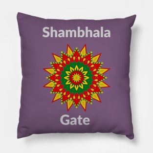 Shambhala Gate to another world Pillow