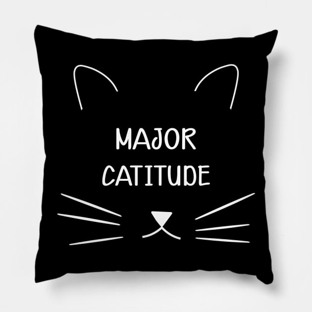 Cat - Major Attitude Pillow by KC Happy Shop