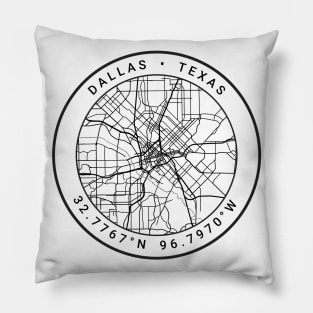 Dallas Map Pillow