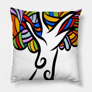 The tree of colour Pillow