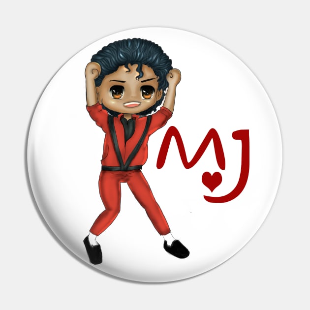 Micheal Jackson chibi Pin by  Chirido_Bin