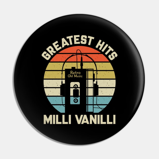 Greatest Hits Milli Vanilli Pin by Dinosaur Mask Store