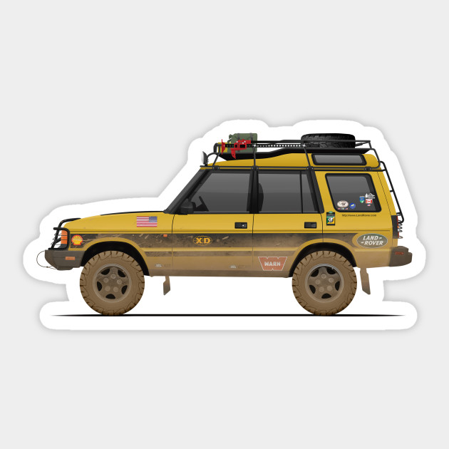 pdXDisco Getting Dirty! - Landrover Discovery - Sticker