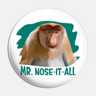 Punny Proboscis Monkey Pin