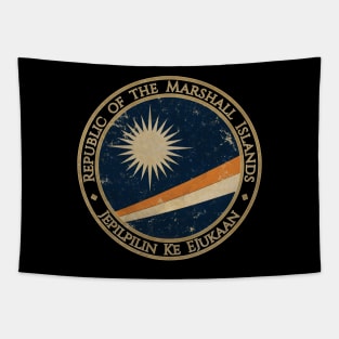 Vintage Republic of the Marshall Islands Oceania Oceanian Flag Tapestry