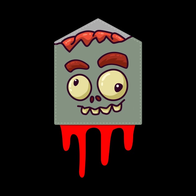 Halloween cute pocket zombie by Gman_art