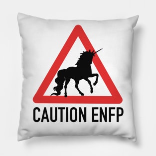 Caution ENFP Pillow