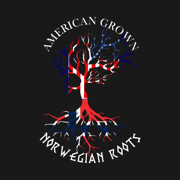 American Grown with Norwegian Roots by VikingHeart Designs