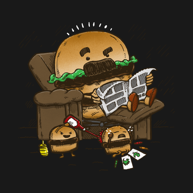 The Dad Burger Fast Food Onesie Teepublic 