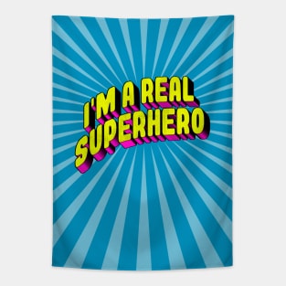 I'M A REAL SUPERHERO Comics Fun Tapestry