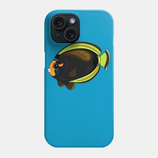 Black Butterflyfish Phone Case