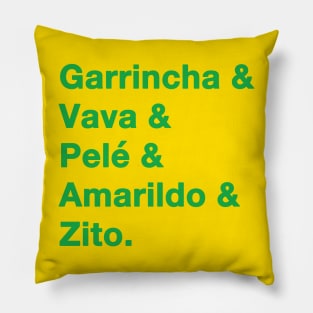 1962 Brazil World Cup Green Pillow