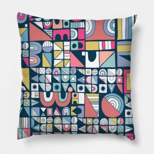 Modern Abstract Geometric Pattern Pillow