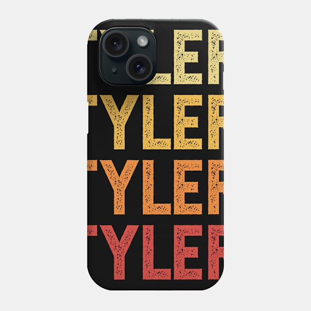 Tyler Name Vintage Retro Gift Named Tyler Phone Case by CoolDesignsDz