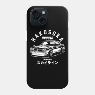 Skyline 2000 GTR Hakosuka (White Print) Phone Case