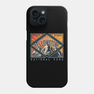 Yellowstone National Park Hiking Camping Phone Case