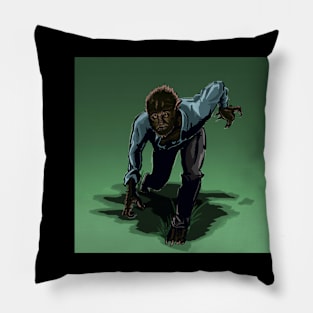 Wolf Man Art Pillow