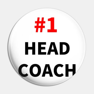 number one head coach Pin