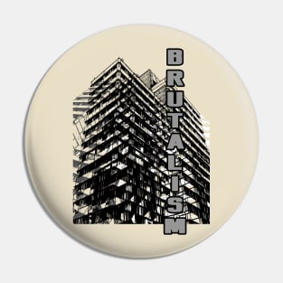 Brutalism Building Pin