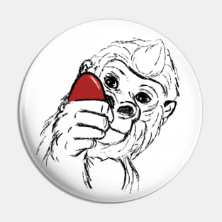 Easter gorilla - line Pin