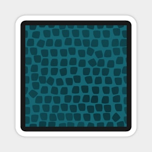 Leopard Mosaic on Dark Teal 5748 Magnet