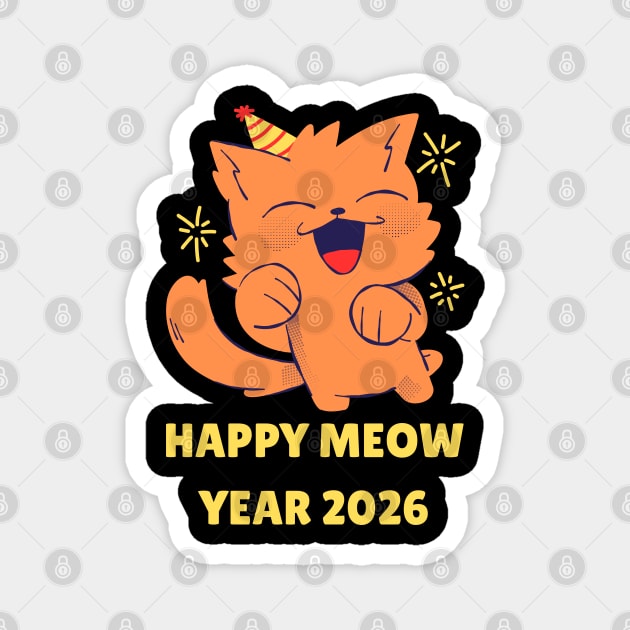 Happy New Year 2026 Magnet by Creatifly Graphic Tees