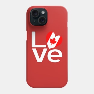 Red White Canada LOVE Phone Case