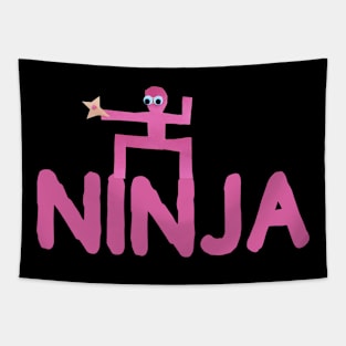 Pink ninja Tapestry