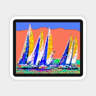 Yachts Racing Magnet