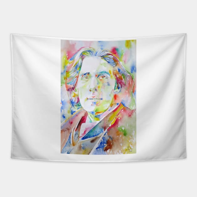 OSCAR WILDE watercolor portrait .6 Tapestry by lautir