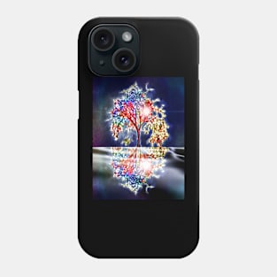 Colorful Tree in the Night Phone Case
