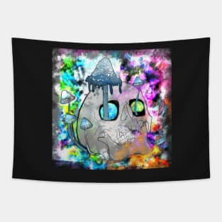 Tippy Shroom Skull Tapestry