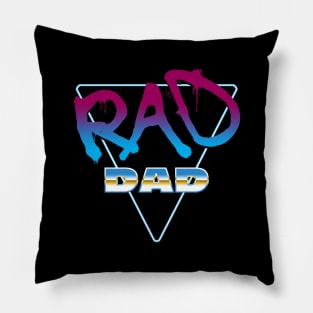 '80s Style Rad Dad Pillow