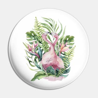 Flamingo Love Pin