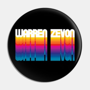 Retro Warren Proud Name Personalized Gift Rainbow Style Pin