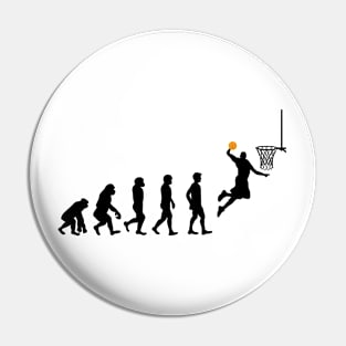 Basketball Evolution Funny Basketball Player Pin