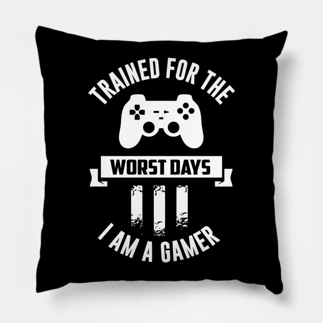 Gaming Quote Pillow by Imutobi