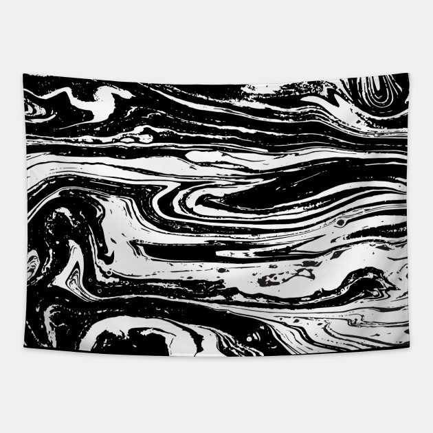 Black And White Marble Art Black White Marble Tapestry Teepublic