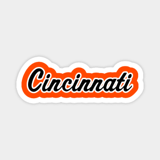 Cincinnati Script Magnet