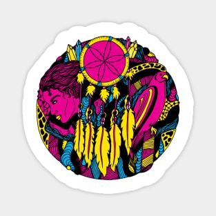 CMYK Dream Falcon Magnet