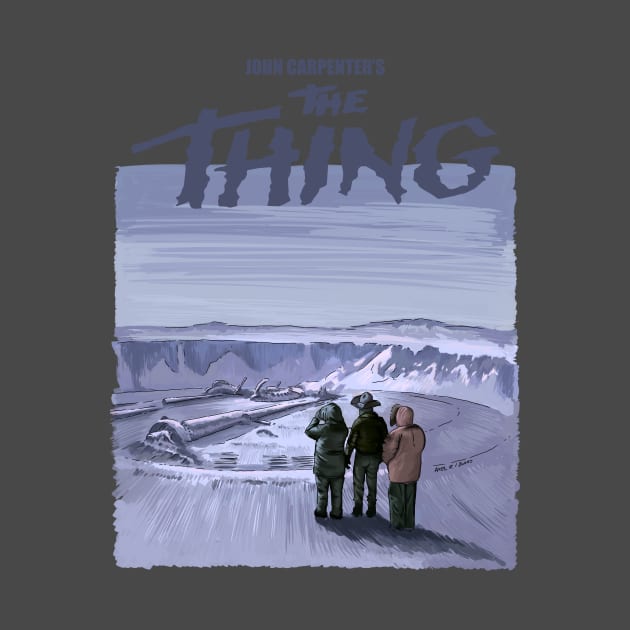 The Thing movie illustration by burrotees