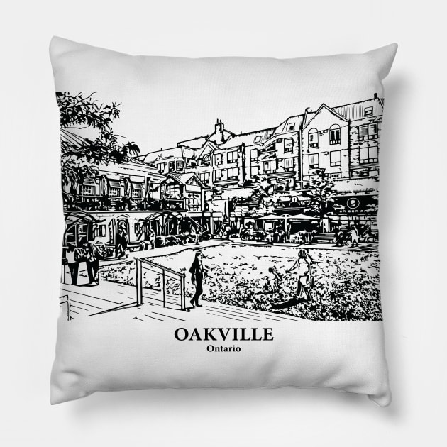 Oakville - Ontario Pillow by Lakeric