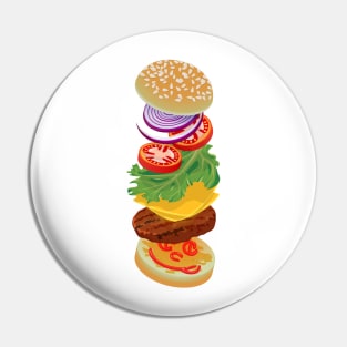 Burger Time Pin