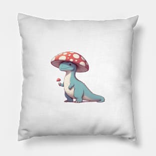 Cute simple Mushroom Hat Dinosaur Tyrannosaurus Rex Pillow